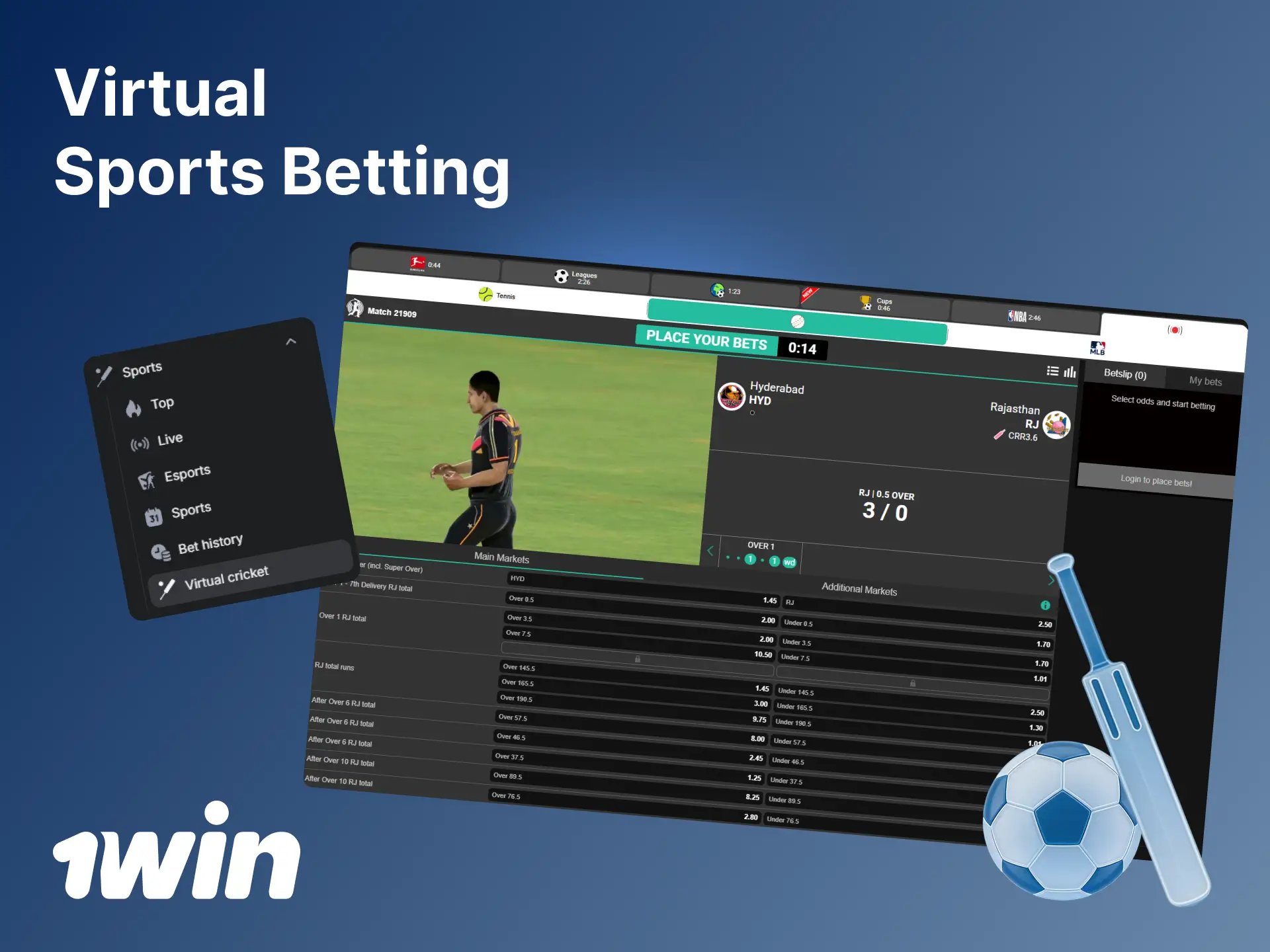 Explore virtual sports betting options and digital leagues at 1win India.